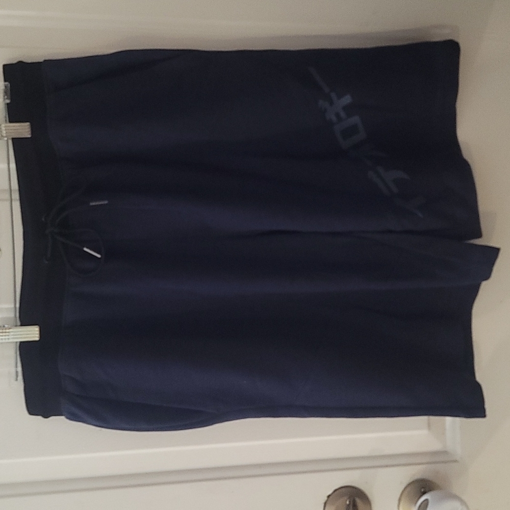 ID IDEOLOGY MEN'S LOGO SHORTS: BLACK/BLUE: NWOT: SZ LARGE